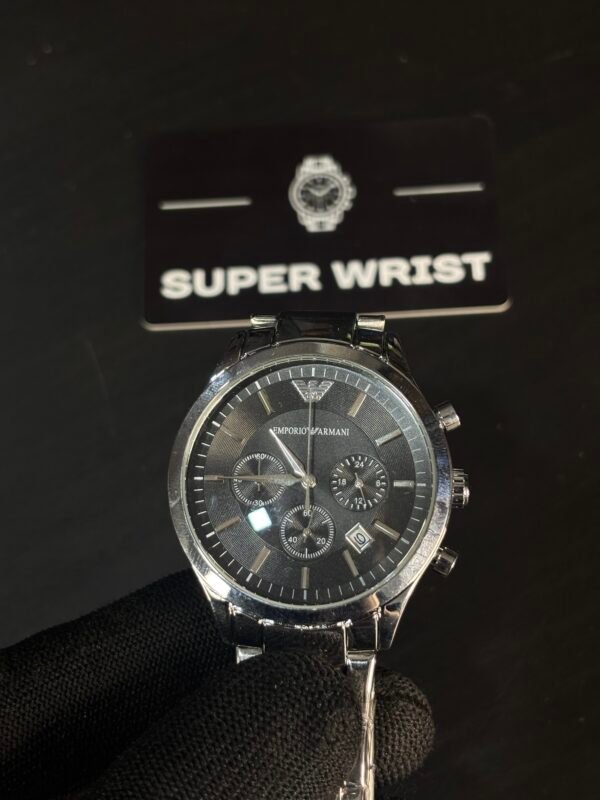 Emporio Armani AR2434 Classic Sliver-Black - Image 6