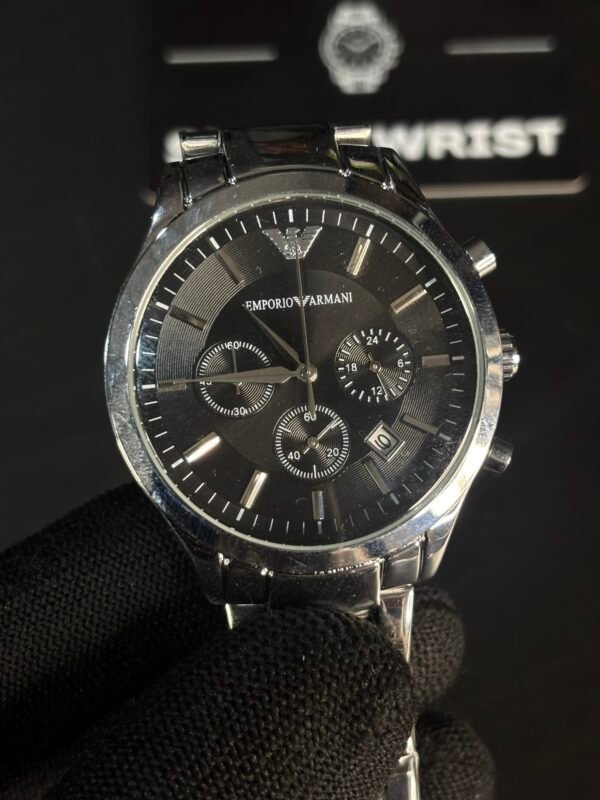 Emporio Armani AR2434 Classic Sliver-Black - Image 3
