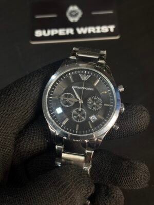 Emporio Armani AR2434 Classic Sliver-Black
