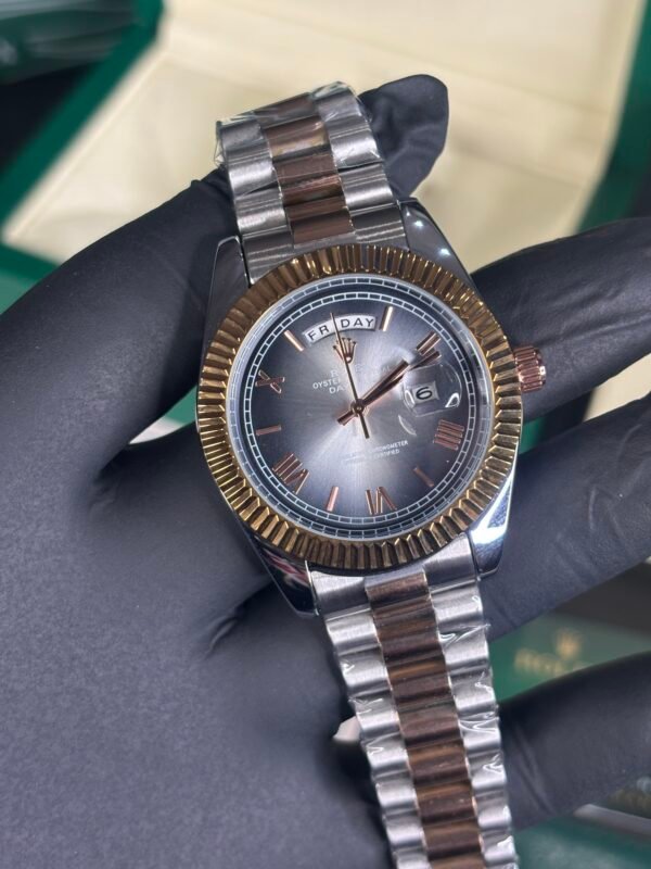 Rolex Day Date 40 Two Tone Silver-Copper - Image 3