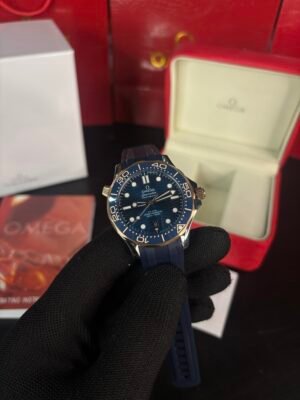 Omega Seamaster Diver 300m Blue-Rosegold