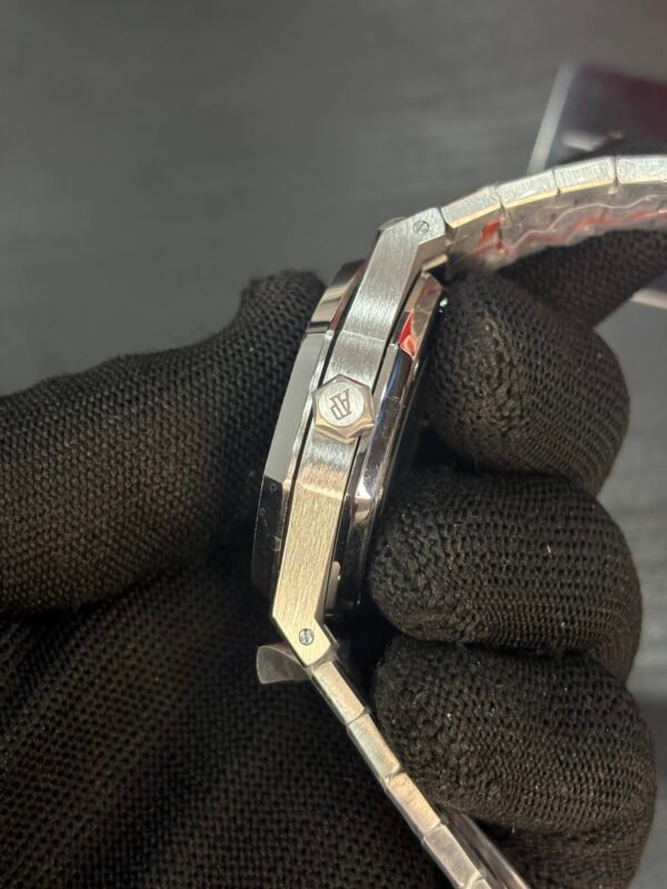 Audemars Piguet Royal Oak Skeleton Silver Olive green Dial - Image 6