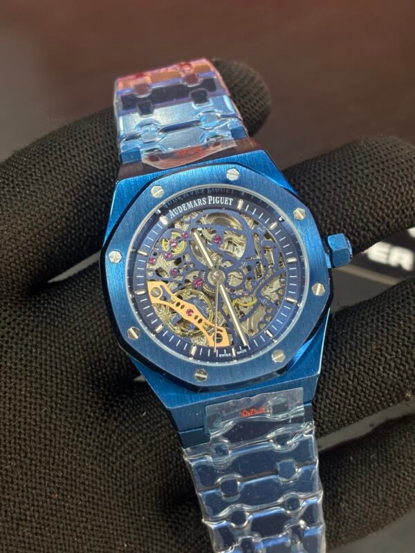 Audemars Piguet Royal Oak Skeleton Blue - Image 6