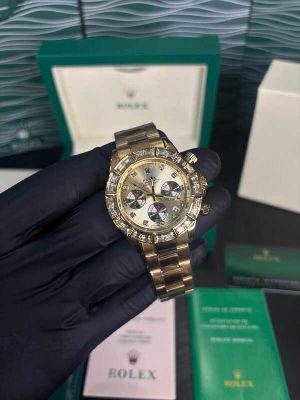 Rolex Oyster Perpetual Diamond Gold - Image 3