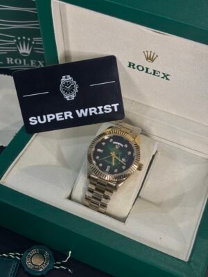 Rolex Oyster Perpetual Day-Date 40 Gold-Green Dial