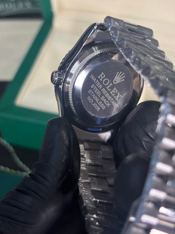 Rolex Oyster Perpetual Day-Date 40 Silver-Blue Dial - Image 4
