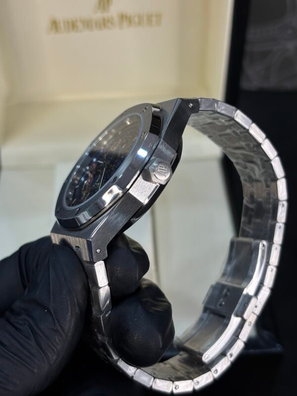 Audemars Piguet Royal Oak Skeleton Silver-Blue Dial - Image 4