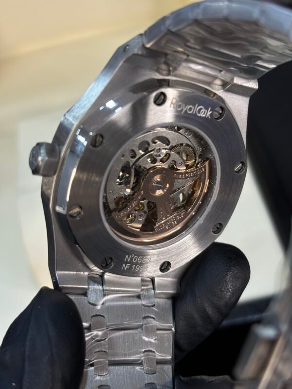 Audemars Piguet Royal Oak Skeleton Silver-Blue Dial - Image 5