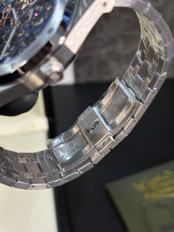 Audemars Piguet Royal Oak Skeleton Silver-Blue Dial - Image 7