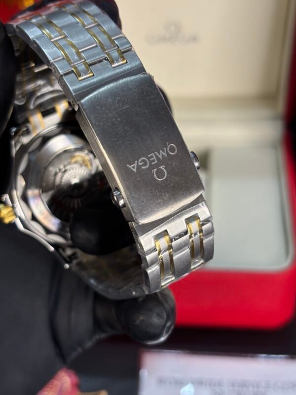 Omega Seamaster Diver 300M Two Tone Yellow Gold Black Dial - Image 8