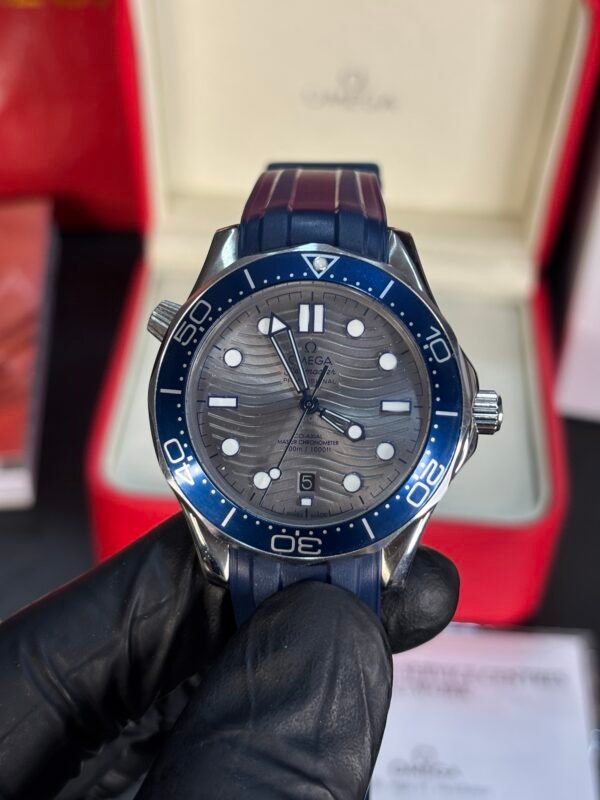 The Omega Seamaster Diver 300M Blue-Grey Dial - Image 3