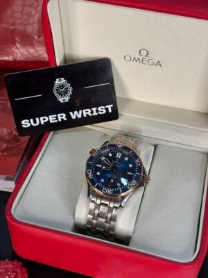 Omega Seamaster Diver 300M Co-Axial Master Chronometer – Two-Tone with Blue Ceramic Bezel and Copper-Blue Dial