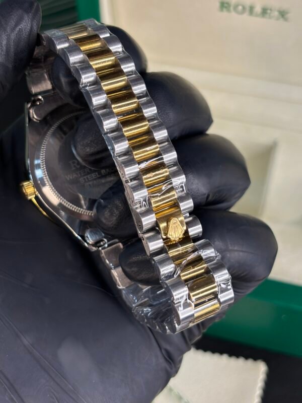 Rolex Oyster Perpetual Day-Date Diamond 40 Two tone White Dial - Image 3