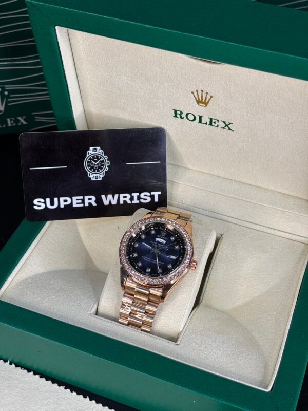 Rolex Oyster Perpetual Day-Date 40 Diamond Copper-Blue Dial