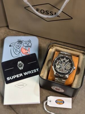 Fossil Tourbillon Automatic Silver-Black Dial