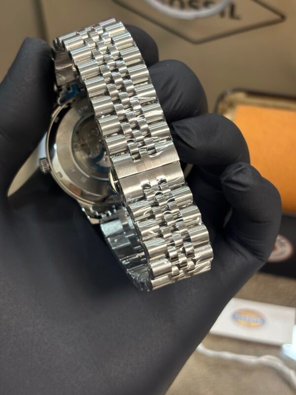 Fossil Tourbillon Automatic Silver-Black Dial - Image 7