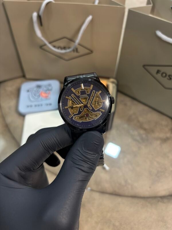 Fossil Tourbillon Automatic Black-Blue Dial - Image 3