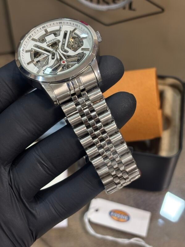 Fossil Tourbillon Automatic Silver-White Dial - Image 4
