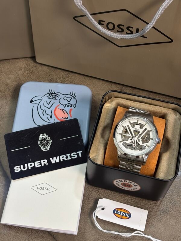 Fossil Tourbillon Automatic Silver-White Dial