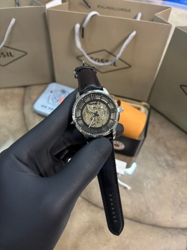 Fossil Townsman Automatic leather Black-Silver - Image 2