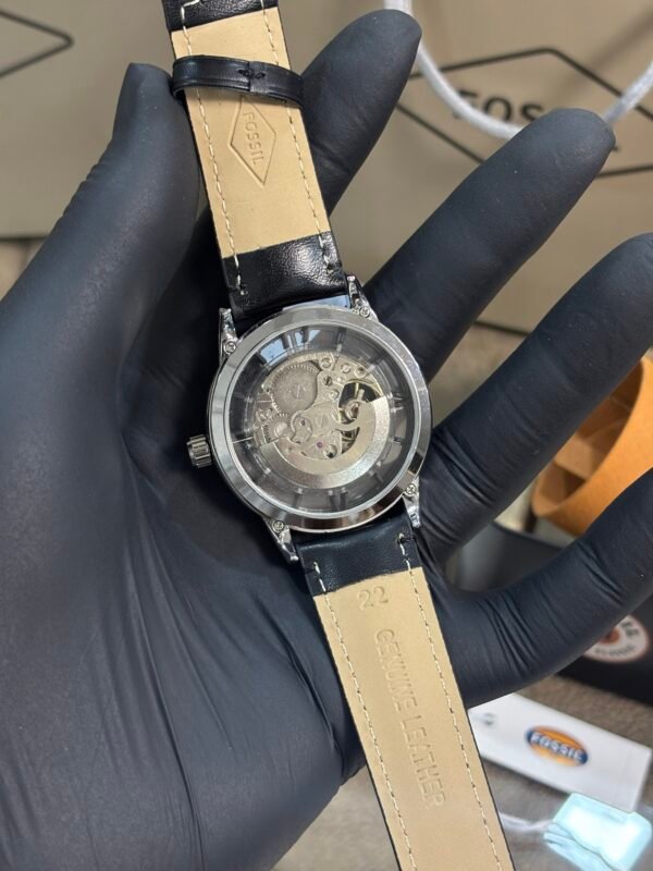 Fossil Townsman Automatic leather Black-Silver - Image 6