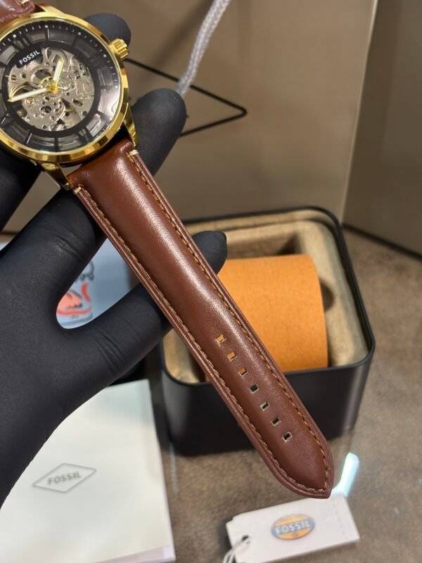 Fossil Townsman Automatic Leather Brown gold - Image 4