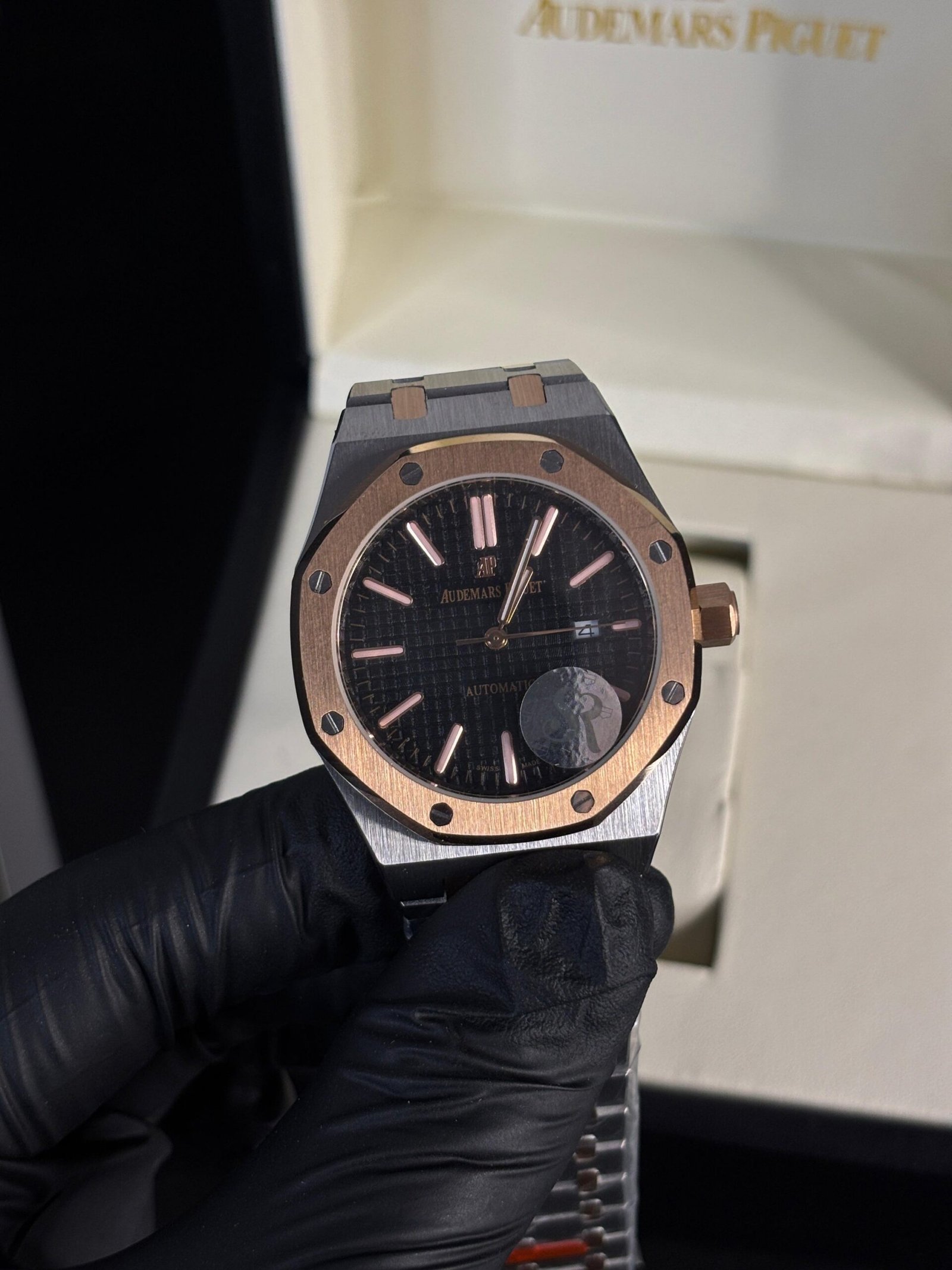 Audemars Piguet Royal Oak Silver-Copper Black Dial - Image 7