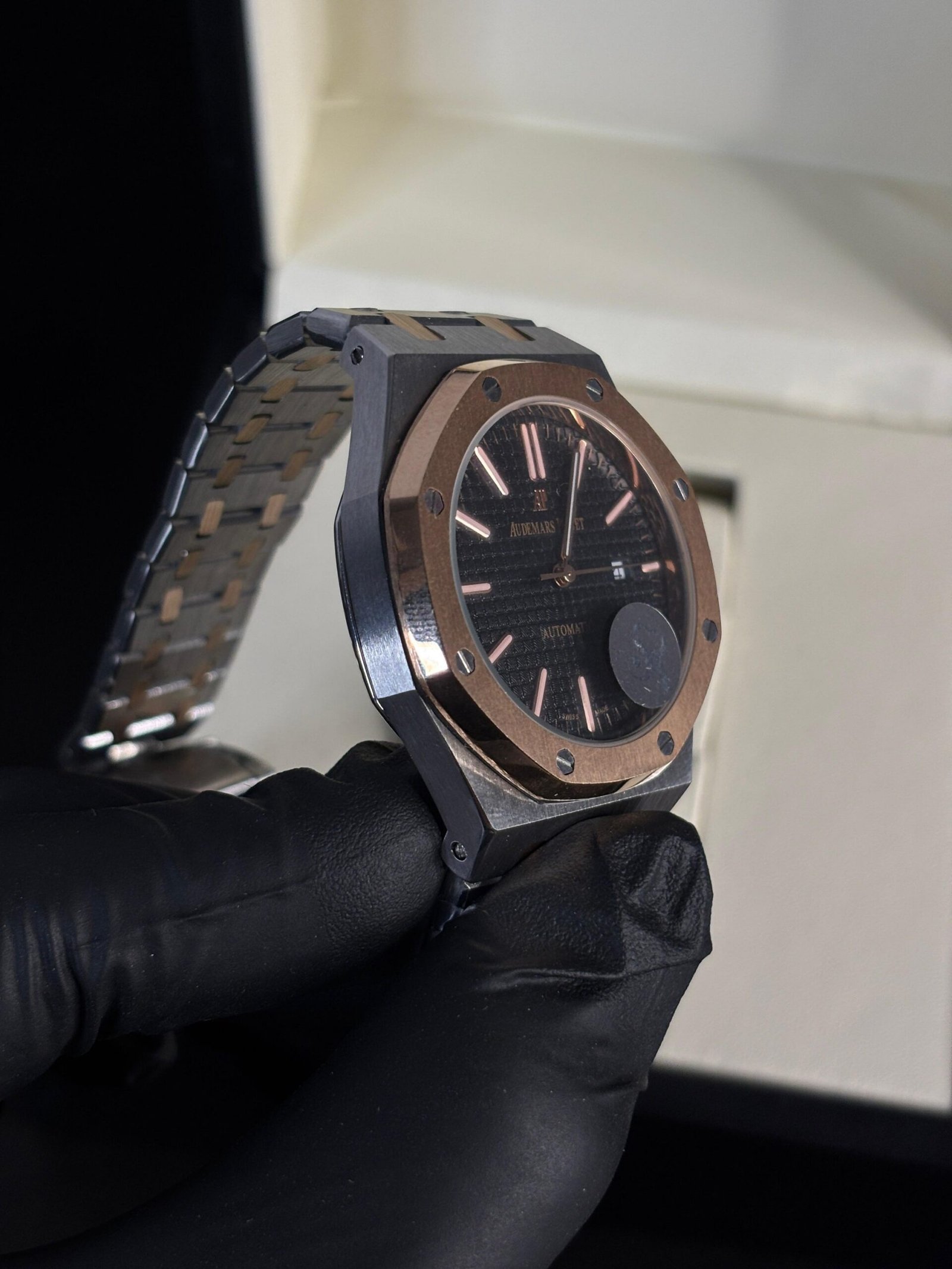 Audemars Piguet Royal Oak Silver-Copper Black Dial - Image 5