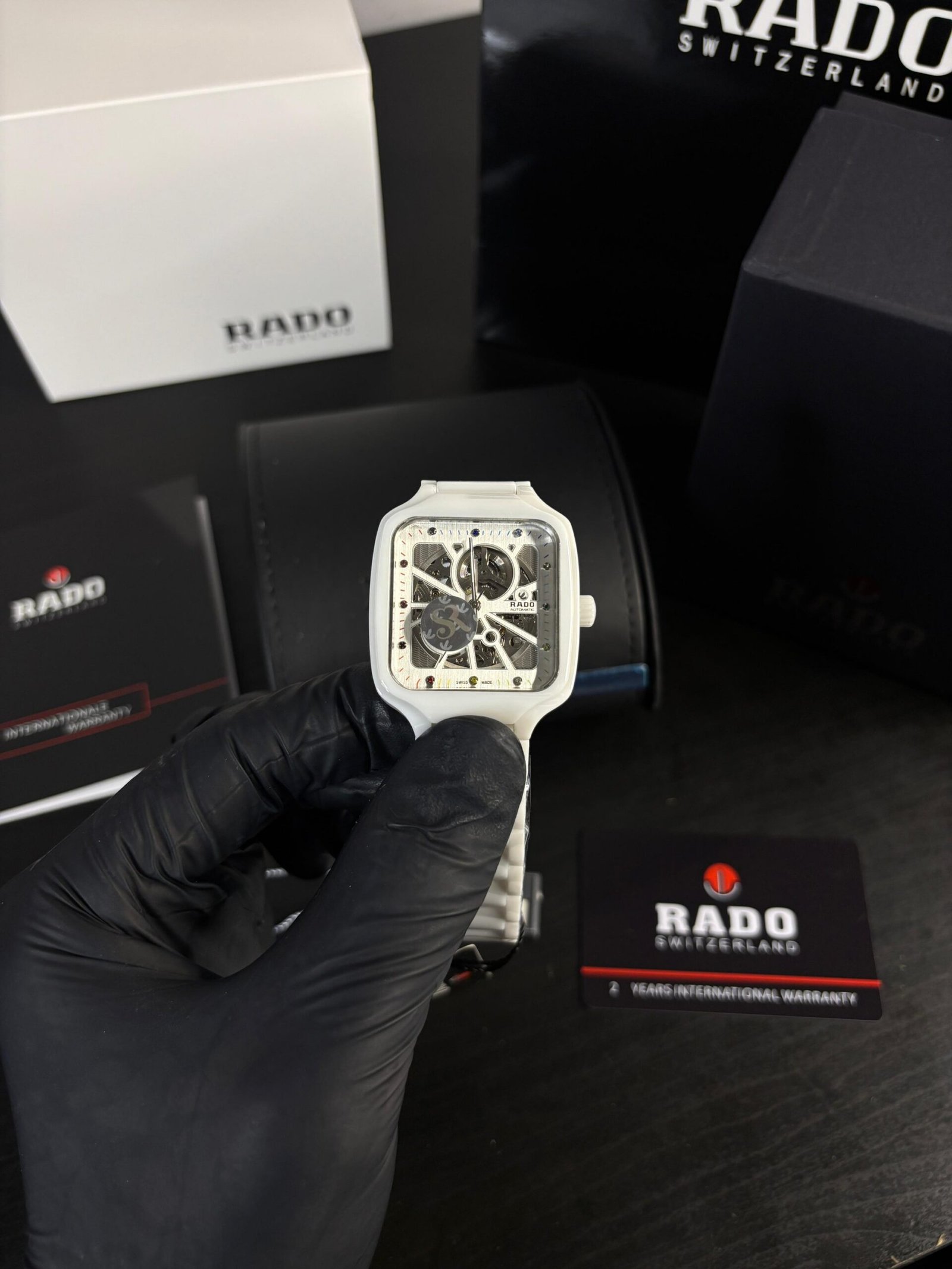 Rado True Sqaure Ceramic Open Heart - Image 2