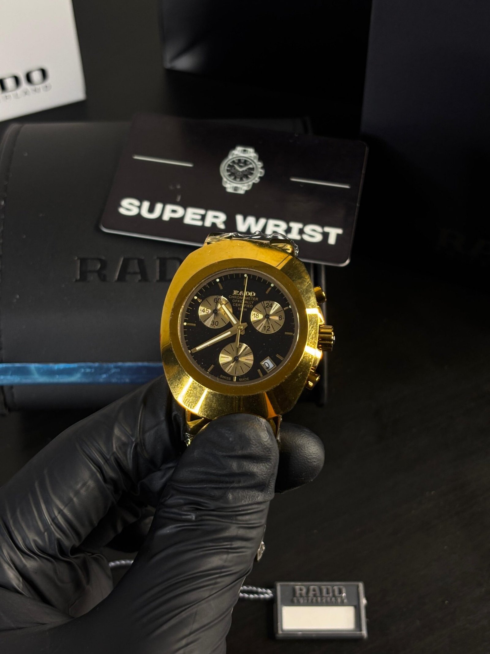 Rado 100M Chronograph AAA QUALITY Gold black