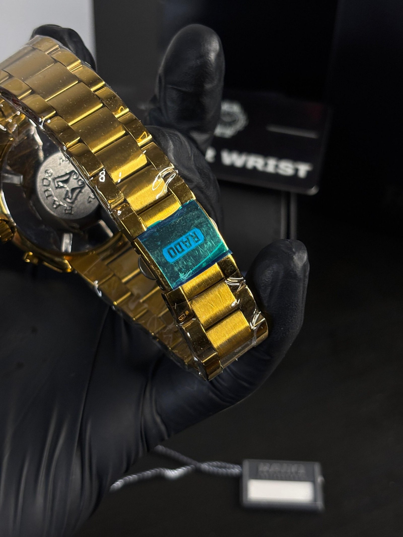 Rado 100M Chronograph AAA QUALITY Gold black - Image 6