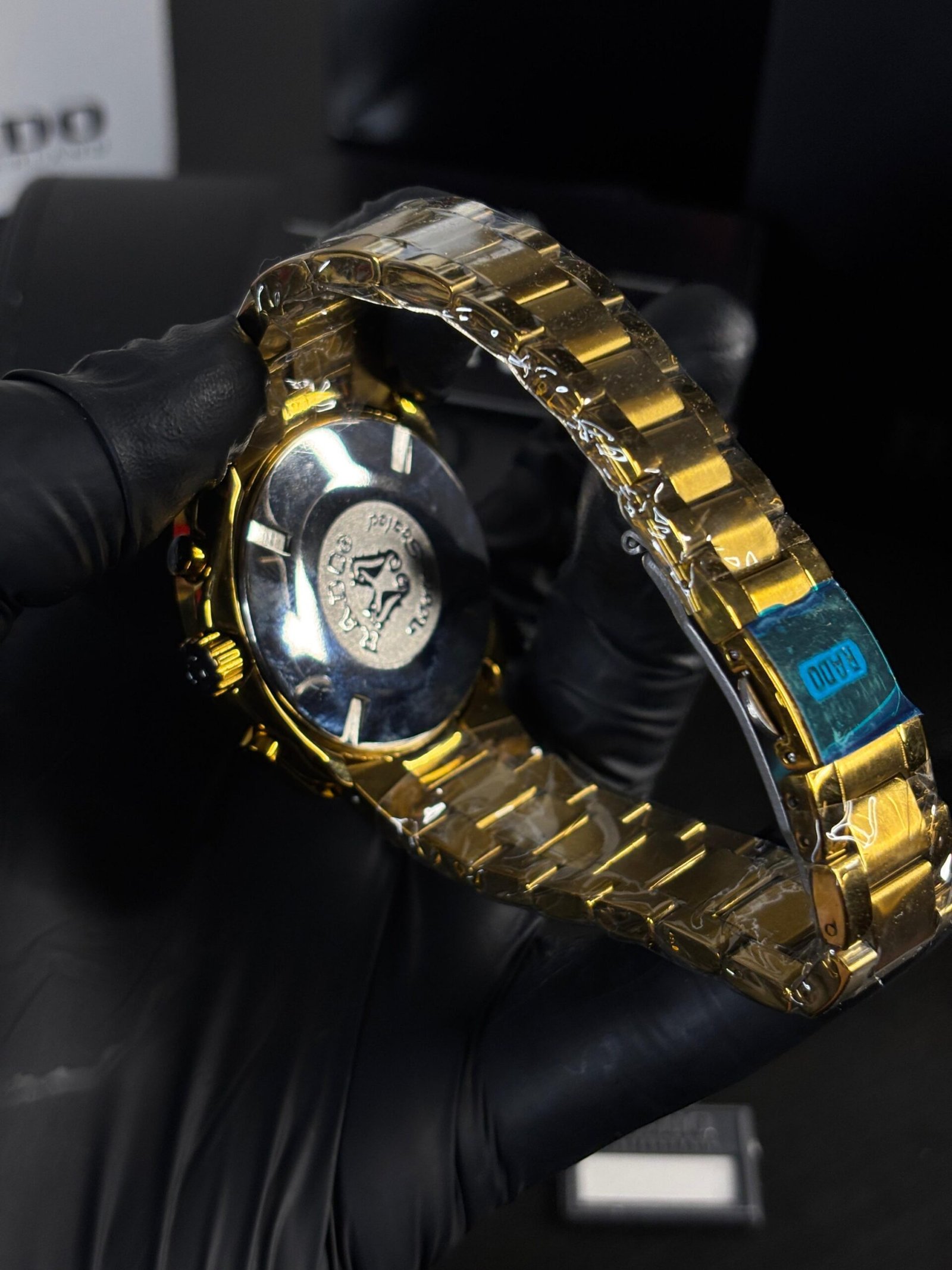 Rado 100M Chronograph AAA QUALITY Gold black - Image 5