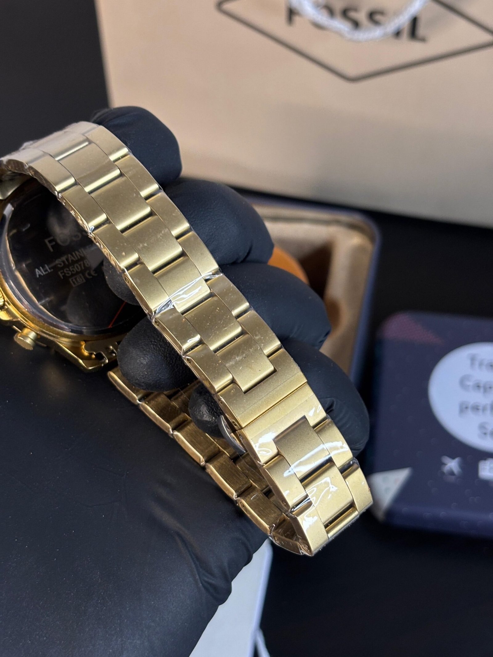 Fossil Bowman Chronograph Gold-Black - Image 7