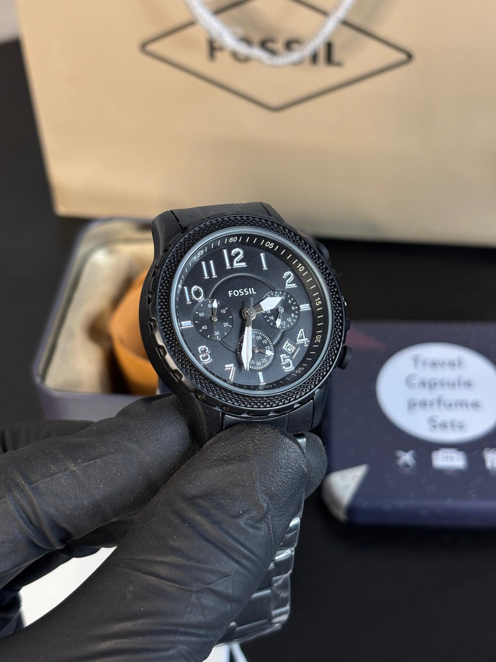 Fossil Bowman Chronograph Black-White - Image 3