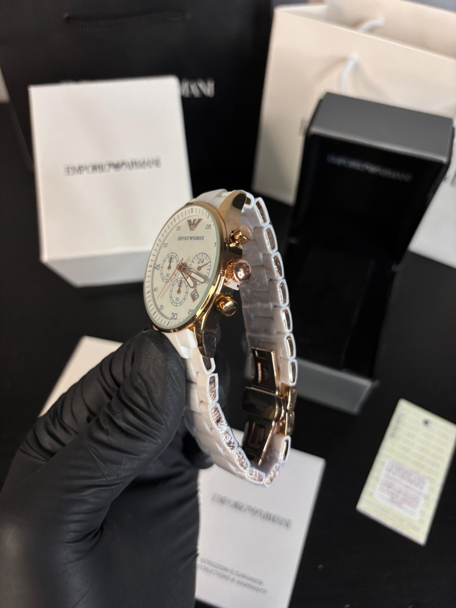 Emporio Armani Classic white gold - Image 4