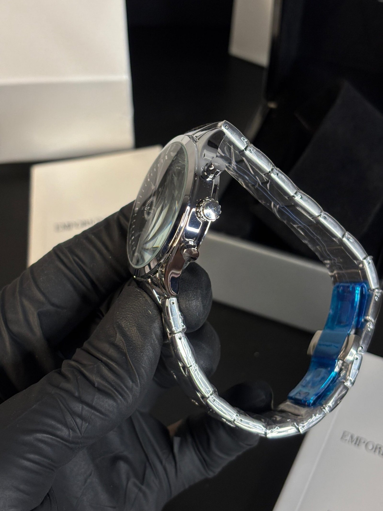 Emporio Armani Classic Silver Black - Image 4