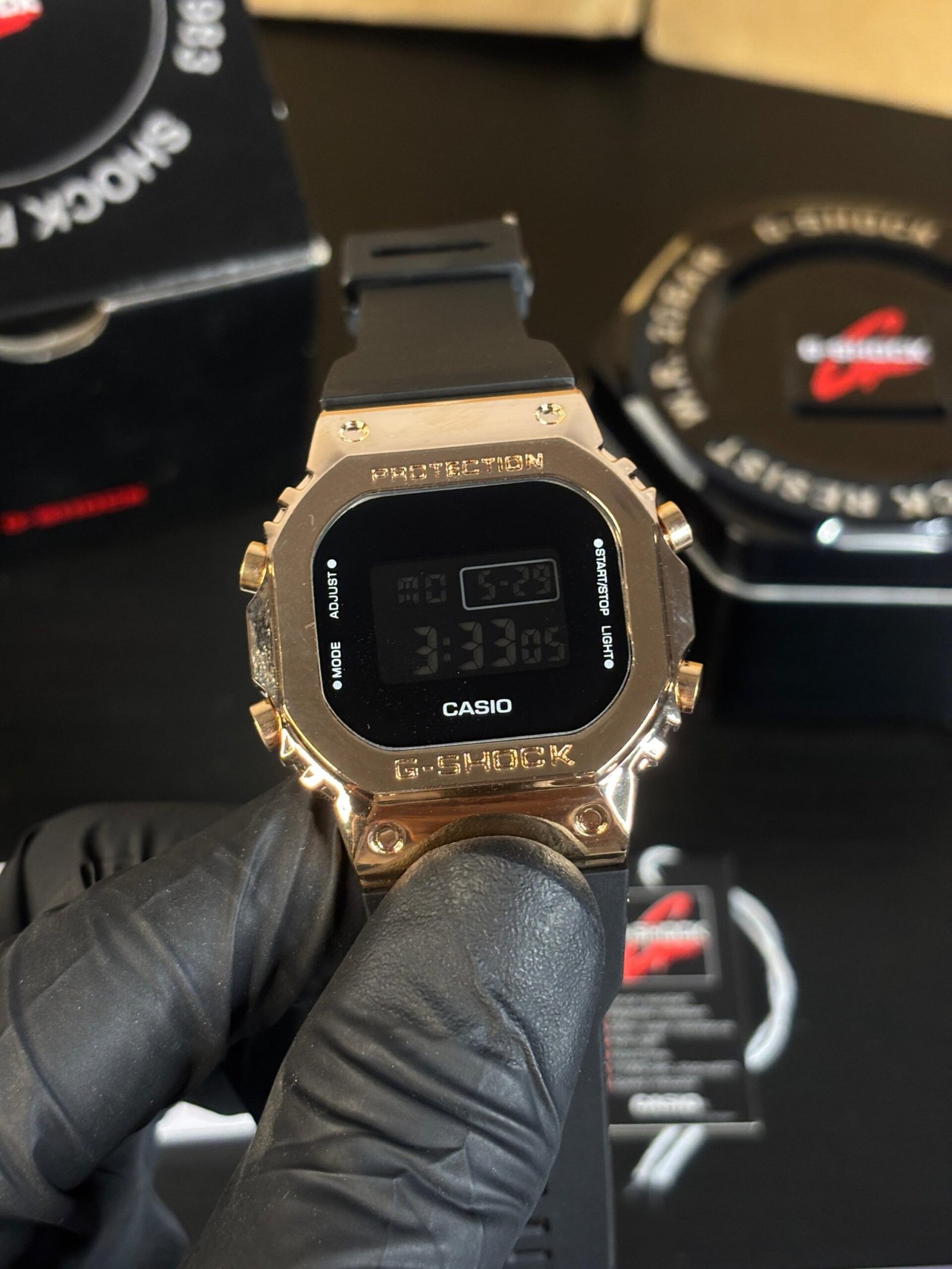 Casio g shock gms5600 black- copper - Image 2