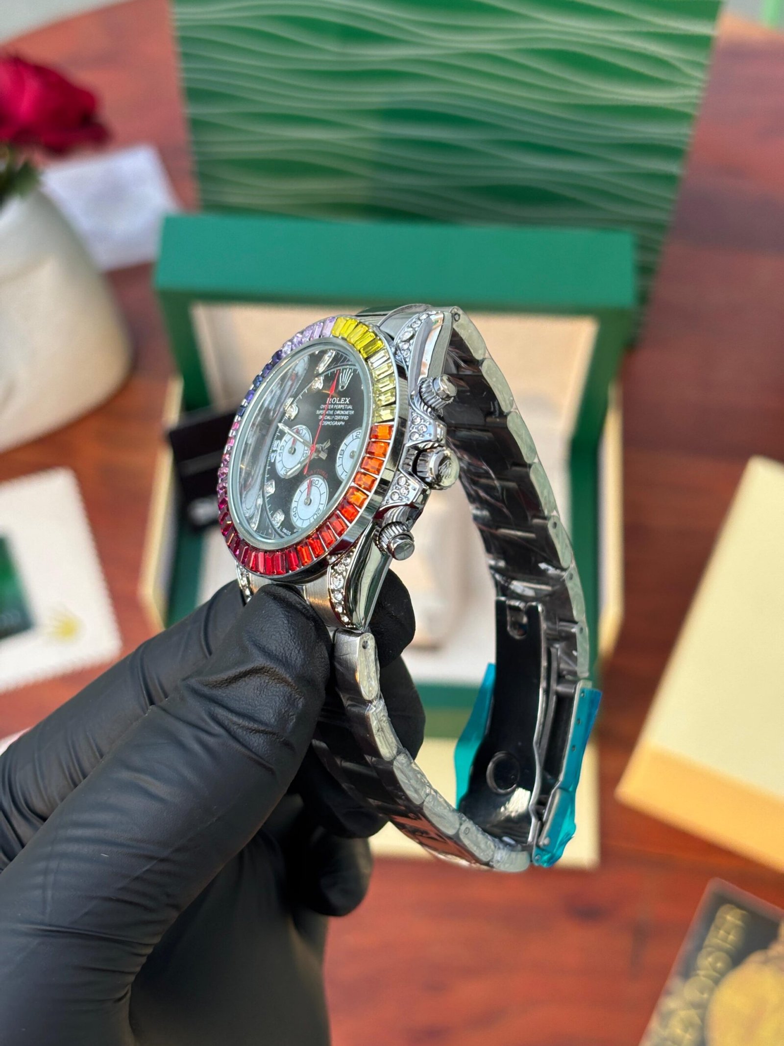 Role_x Oyster Perpetual Rainbow Silver - Image 5