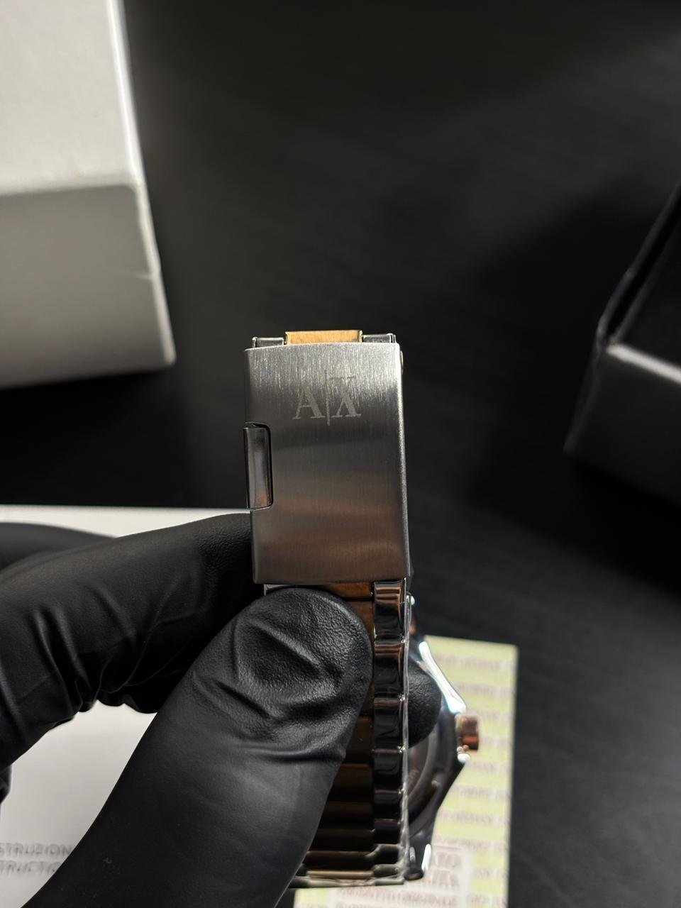 Armani Exchange Gunmetal Automatic Two Tone Copper White Dial - Image 8