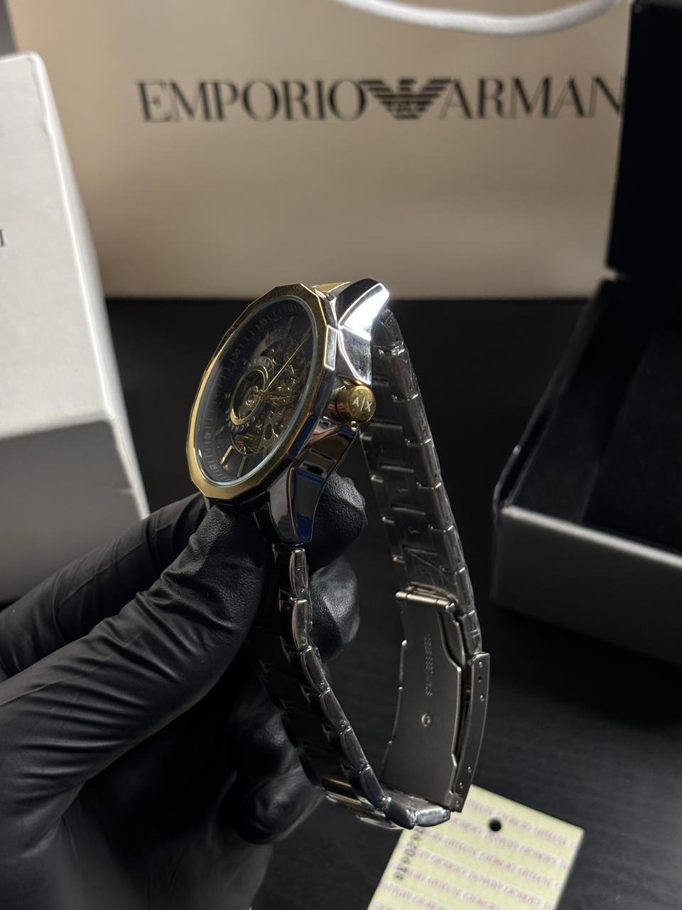 Armani Exchange Gunmetal Automatic Silver White Dial - Image 3