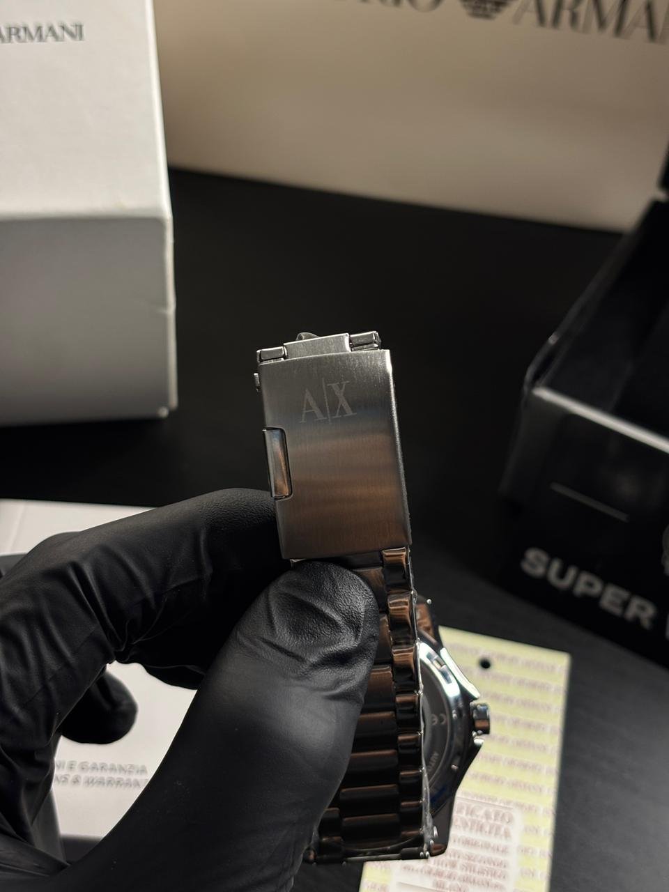 Armani Exchange Gunmetal Automatic Silver White Dial - Image 6