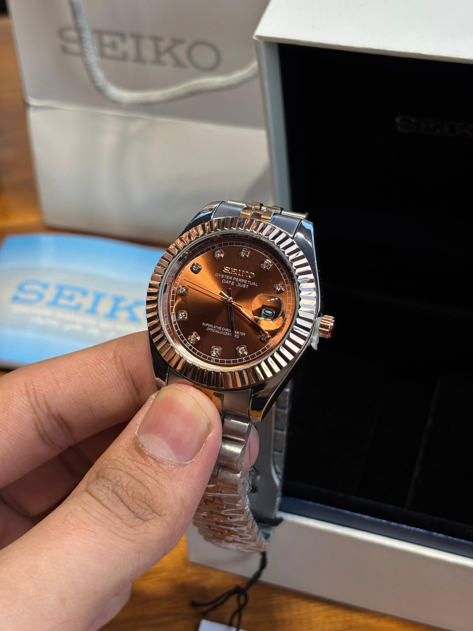 Seiko Oyster Perpetual Date Just Movment Like Automaticduct - Image 6