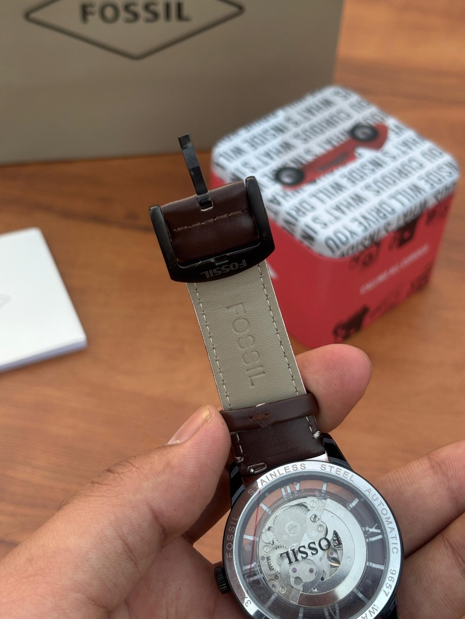 FOSSIL TOWNSMAN AUTOMATIC LEATHER PREMIUM QUALITY - Image 9