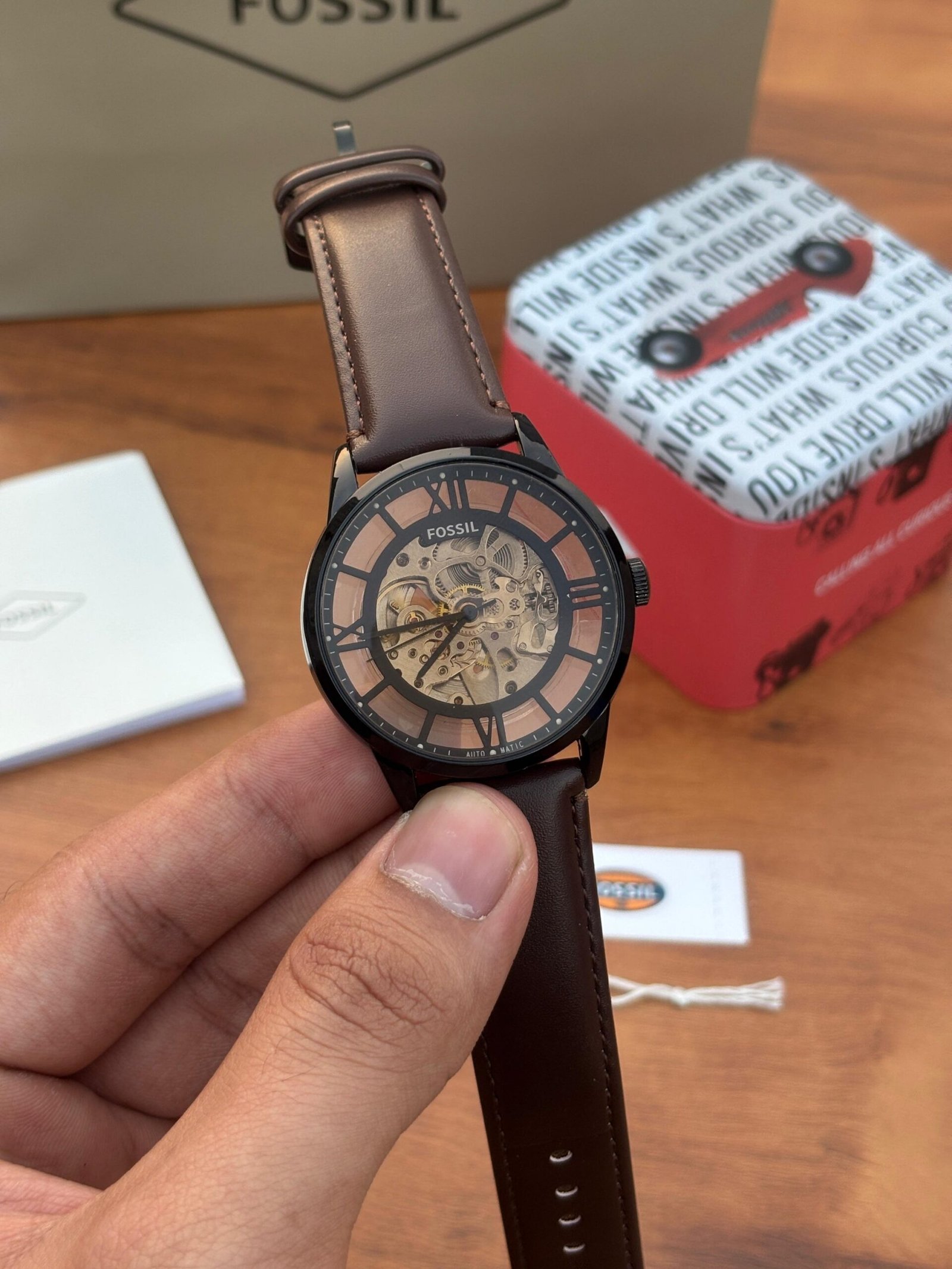 FOSSIL TOWNSMAN AUTOMATIC LEATHER PREMIUM QUALITY - Image 3
