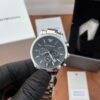 EMPORIO ARMANI CLASSIC SILVER-BLACK DIAL