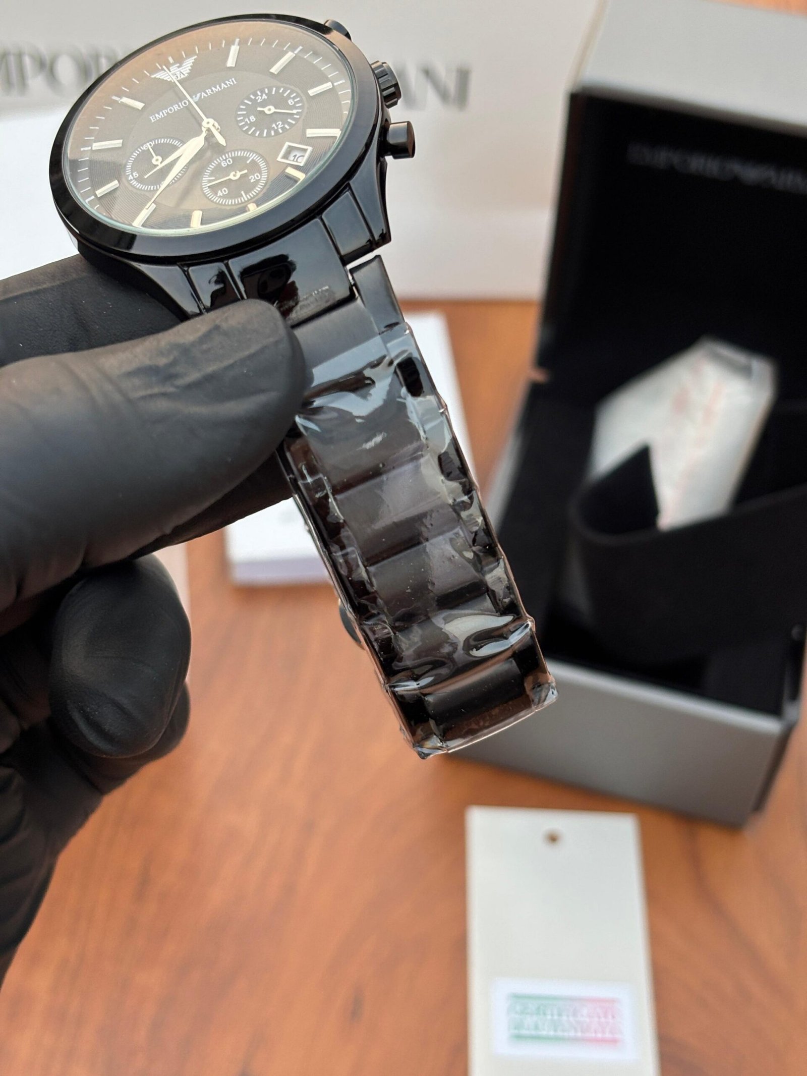 EMPORIO ARMANI CLASSIC FULL BLACK - Image 6