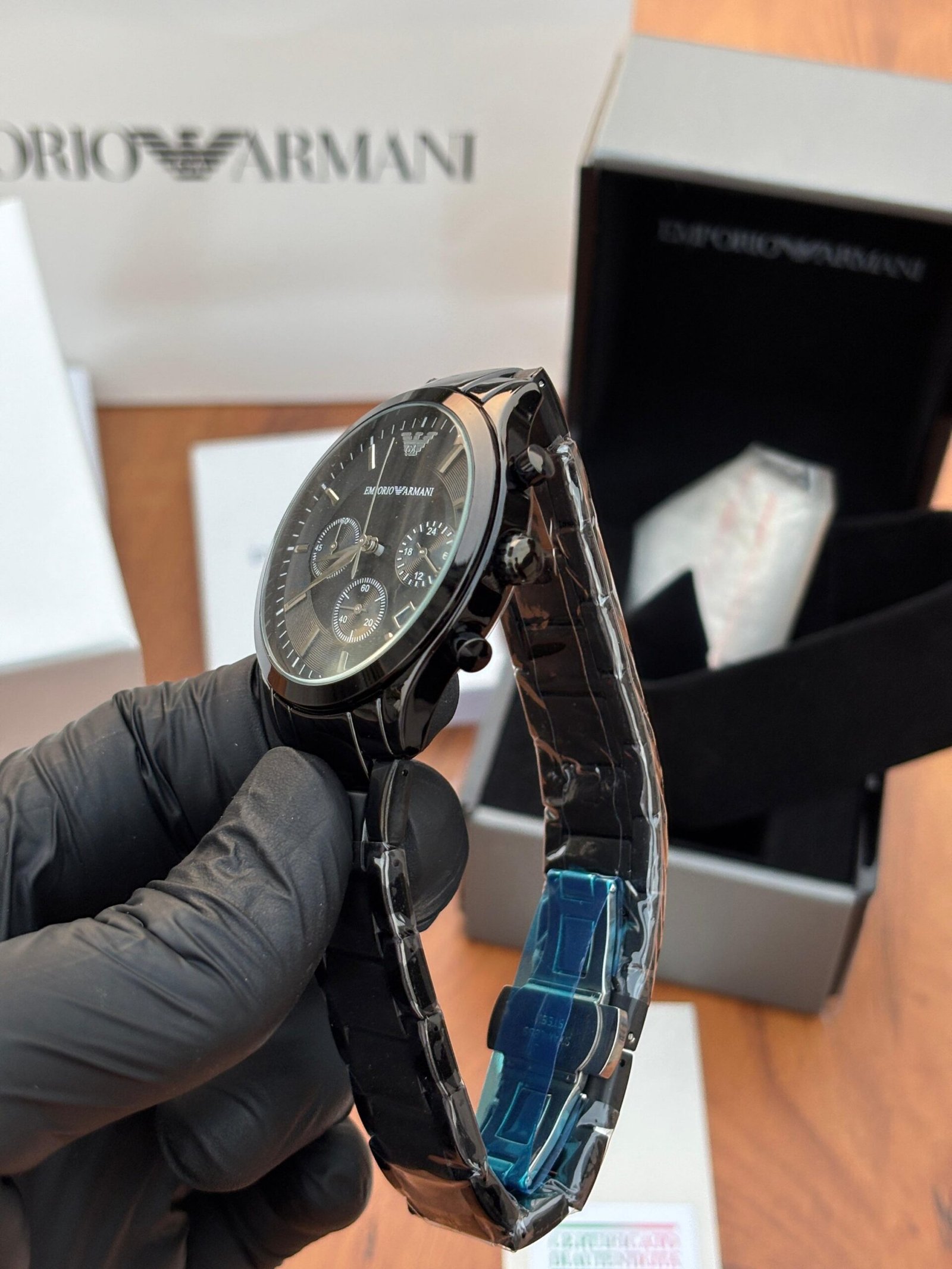 EMPORIO ARMANI CLASSIC FULL BLACK - Image 5