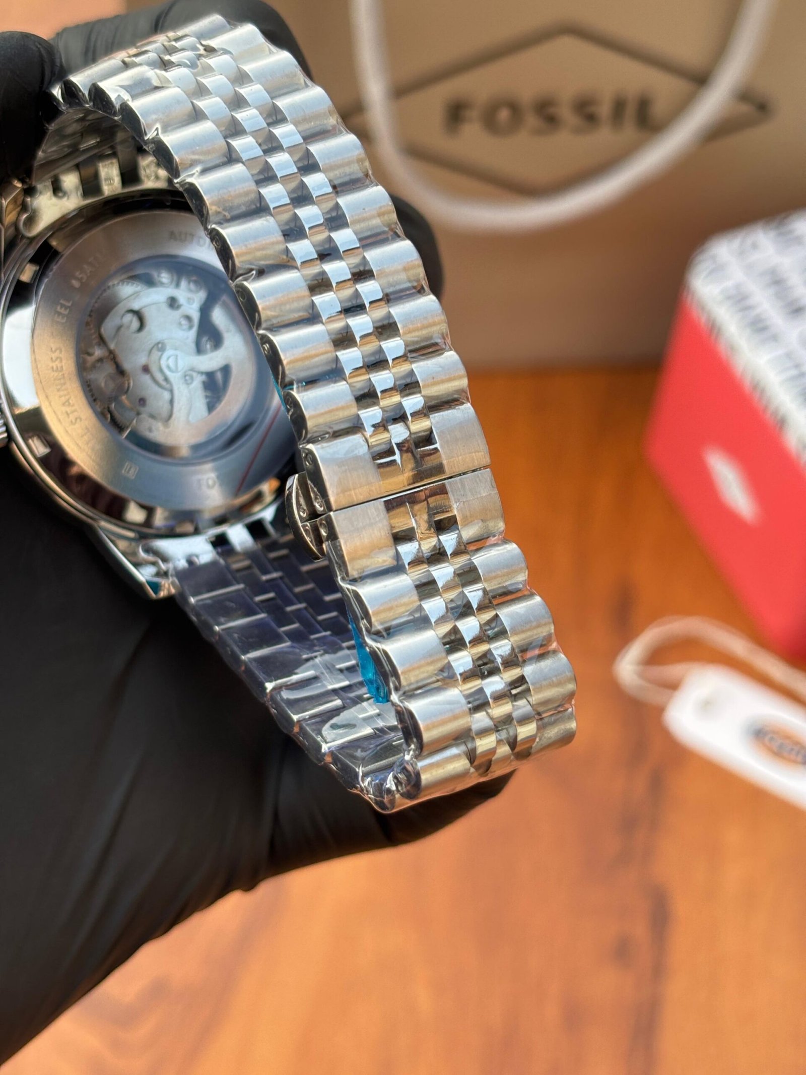 Fossil Tourbillon Automatic Silver-Blue Dial - Image 2