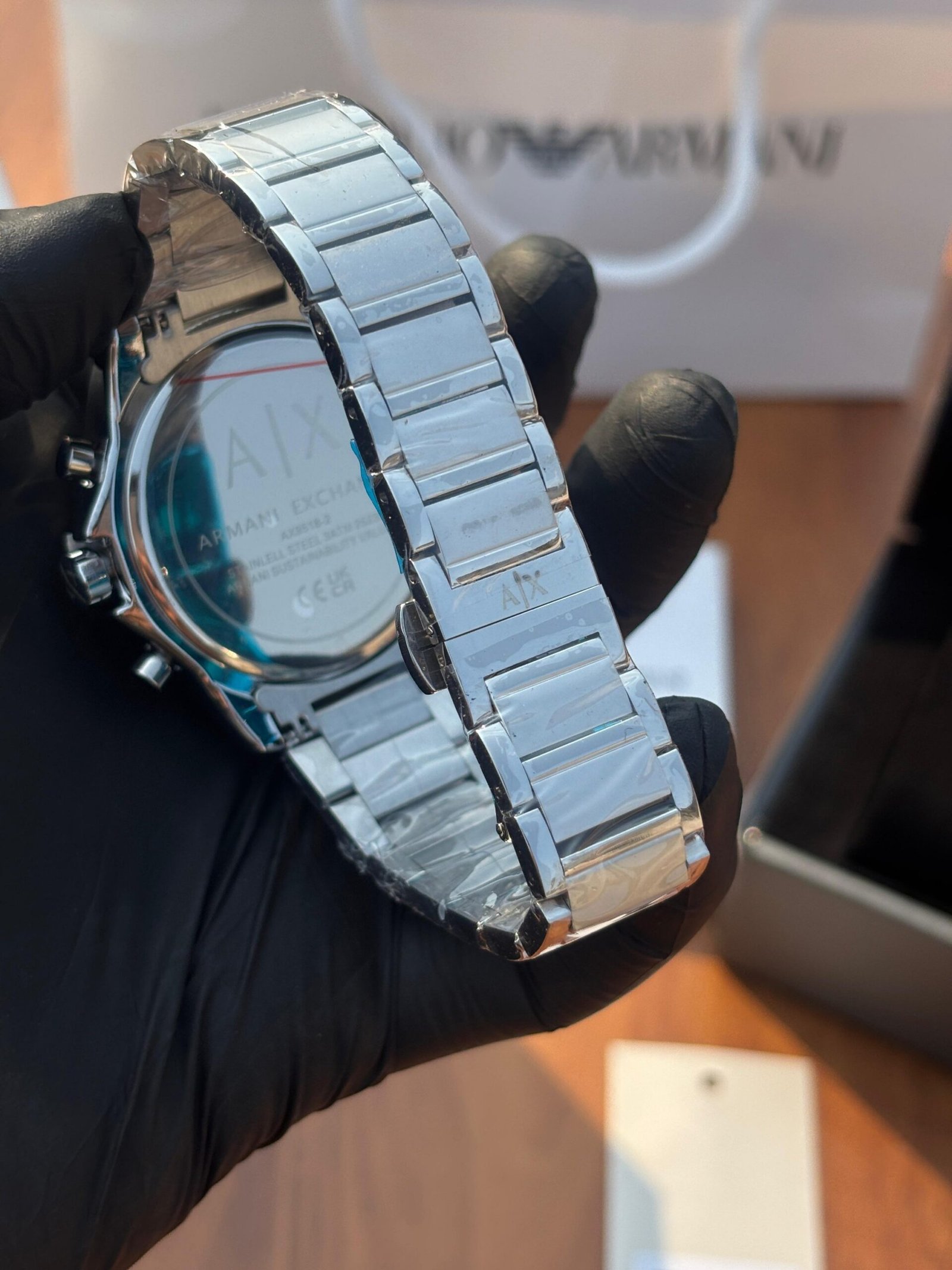 ARMANI EXCHANGE GUNMETAL SILVER-BLACK DIAL - Image 6