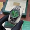 ROLEX OYSTER PERPETUAL SILVER GREEN ARABIC DIAL